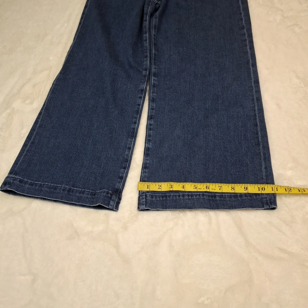 AG Adriano Goldschmied DANEEL High-Rise Wide Leg Crop Denim Jeans Women Size 30 - Picture 15 of 16